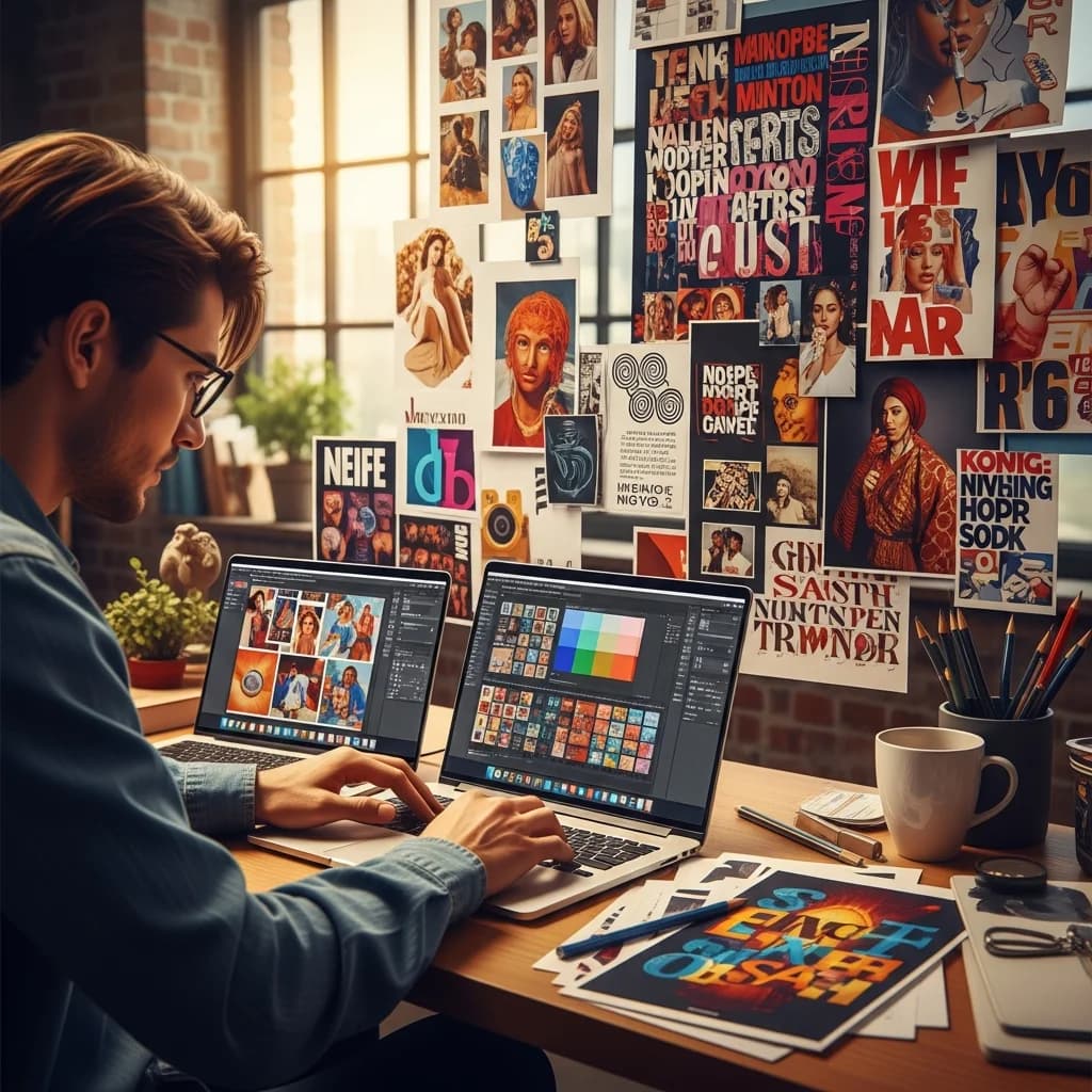 Bikin Brand Auto Viral! Tren Tipografi 2026: Collage & Maximalism